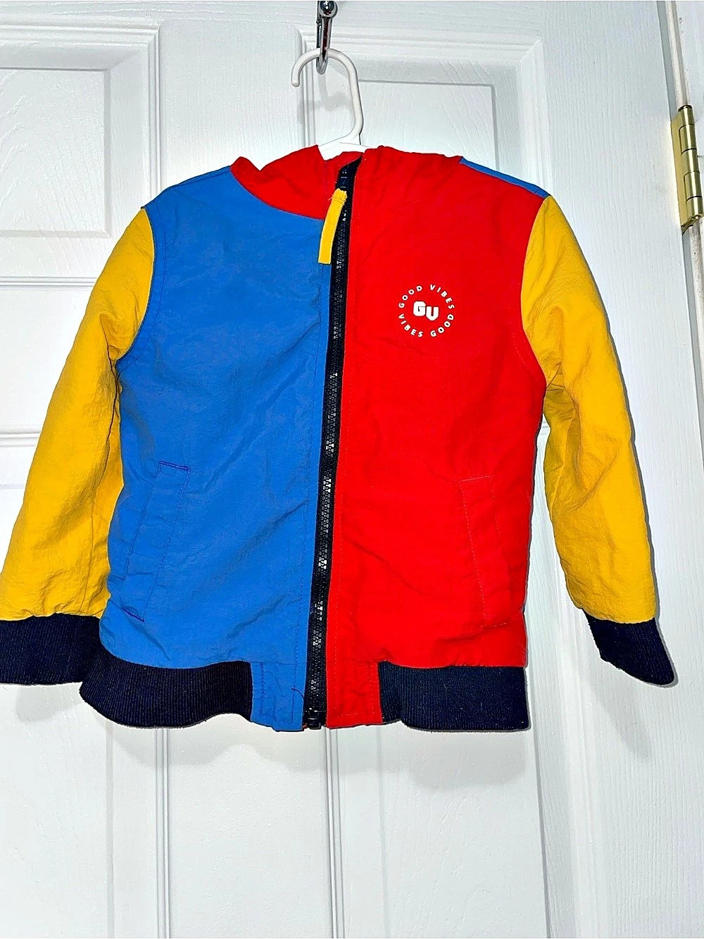 Kids Color Block Hooded Puffer Jacket